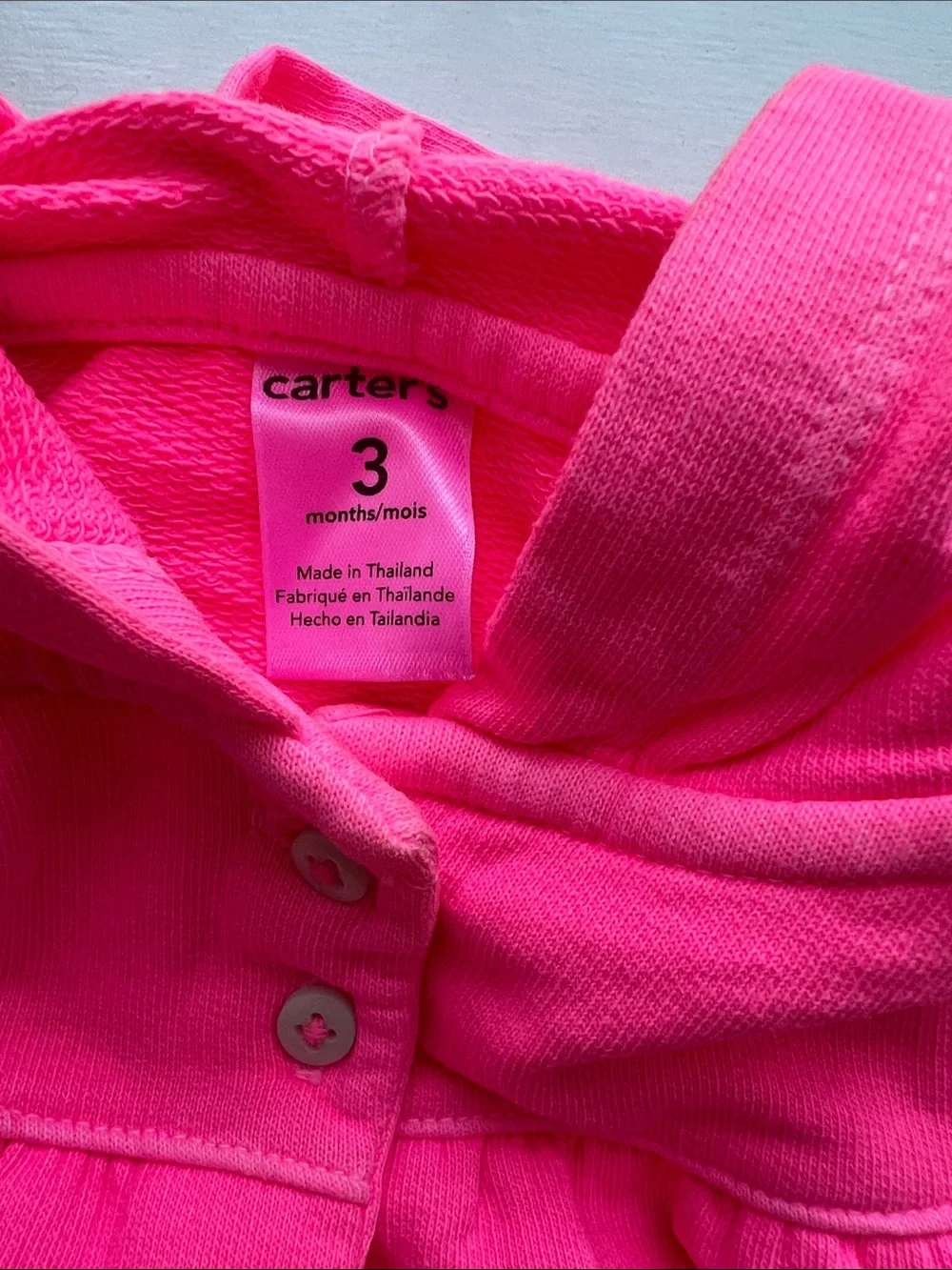 Carters bright pink